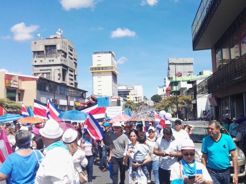 Marcha por la Vida San José Costa Rica 04 agosto 2018
